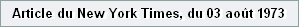 Article du New York Times, du 03 ao�t 1973